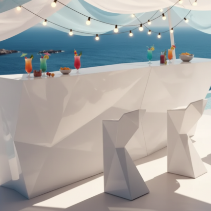 Vondom Faz Cocktail Bar mit LED-Beleuchtung